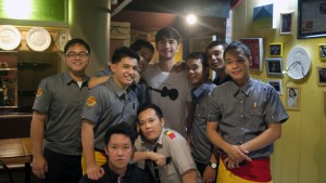 Bob Marlin Restaurant Service Crew with Rico Blanco