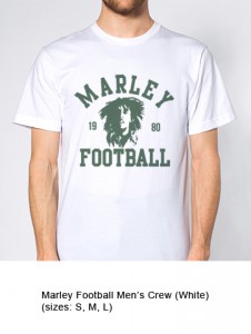 Bob Marlin Restaurant Gift Shop Marley Football Men